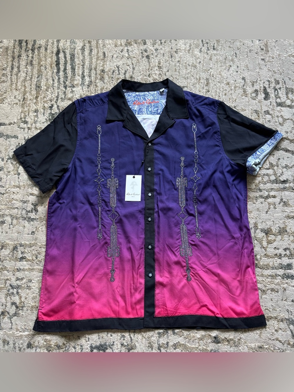 Robert Graham Sunset Rally Buttoned Shirt NEW Men’s XXL Viscose - Picture 2 of 12